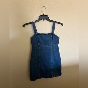 denim hollister dress-size: s